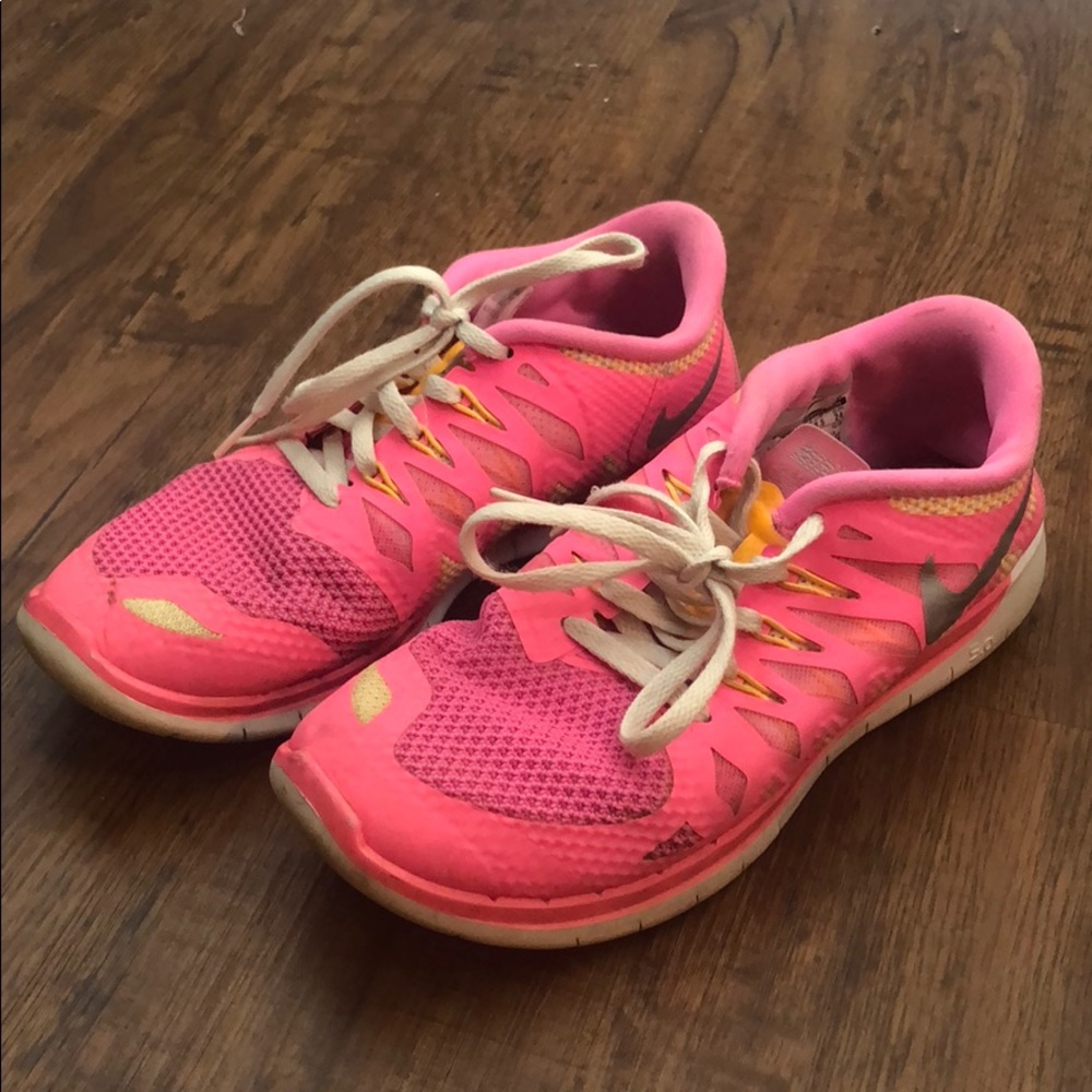 Hot Pink Nike Free Run 5.0